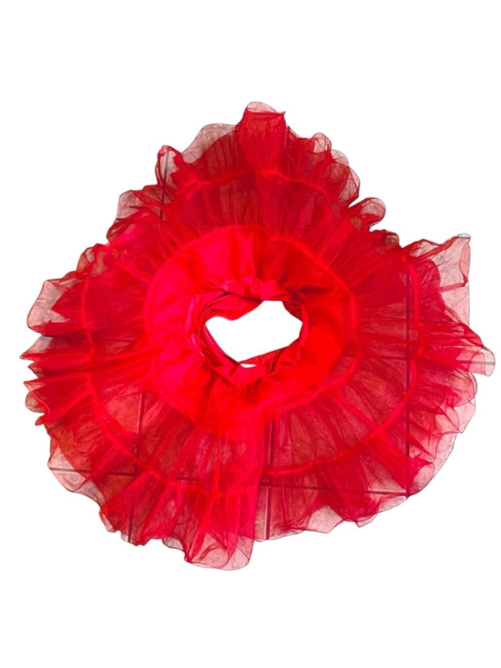 NWT GRACE KARIN 50’ RED womens PETTICOAT CRINOLINE Dancing swing SKIRT womens XL - Picture 7 of 9